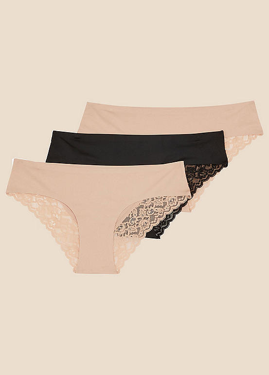  Accessorize Set Of Three No VPL Brazilian Briefs
