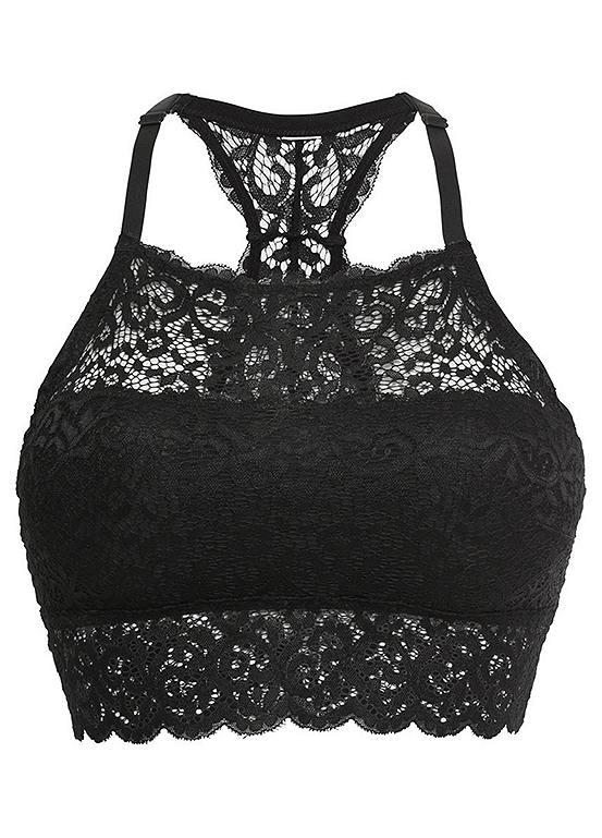  Bonprix Lace Trim Non Wired Bralet