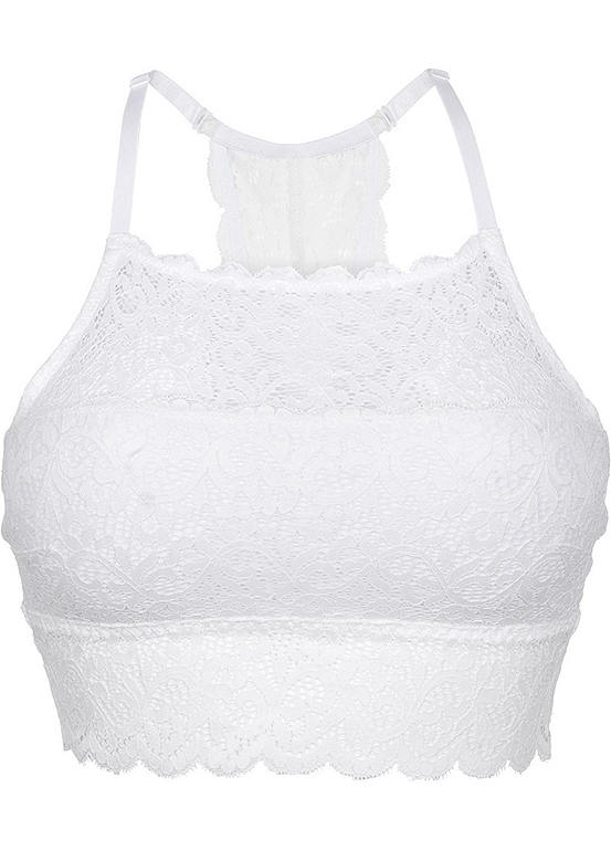  Bonprix Lace Trim Non Wired Bralet