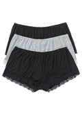  Bonprix Pack Of 3 Lace Trim Shorts