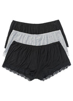  Bonprix Pack Of 3 Lace Trim Shorts