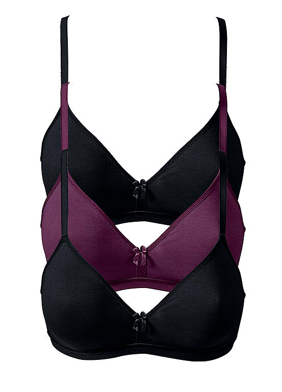  Bonprix Pack Of 3 Non-Wired Bras