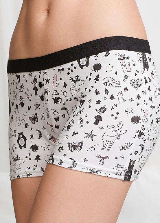  Bonprix Pack Of 4 Girlie Shorts