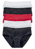  Bonprix Pack Of 5 Lace Trim Briefs