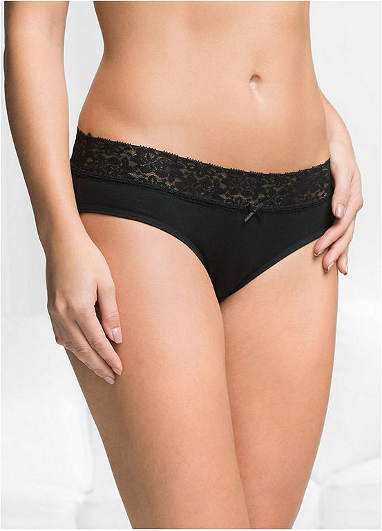  Bonprix Pack Of 5 Lace Trim Briefs