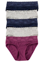  Bonprix Pack Of 5 Lace Trim Briefs