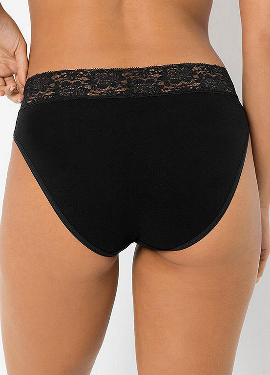  Bonprix Pack Of 5 Lace Trim Briefs