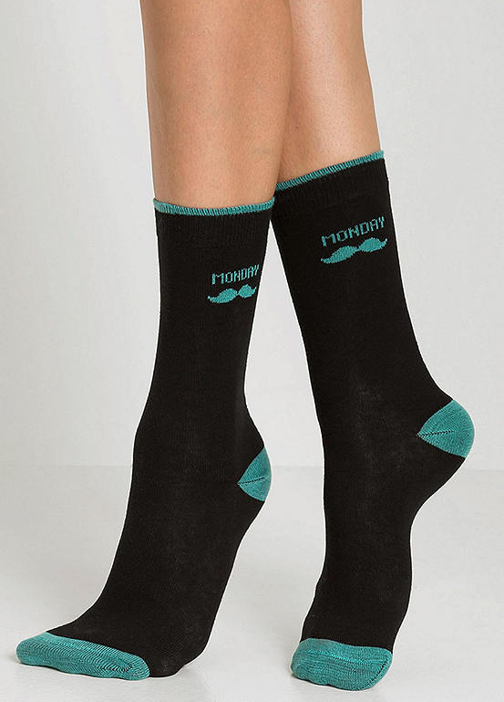  Bonprix Pack Of 7 Weekdays Socks