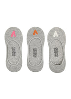  Caroline Gardner Pack Of 3 Ladies Socks With Grey Hearts