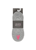  Caroline Gardner Pack Of 3 Ladies Socks With Grey Hearts