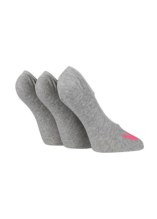  Caroline Gardner Pack Of 3 Ladies Socks With Grey Hearts
