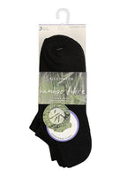  Glenmuir Ladies Black Pack Of 3 Sport Socks