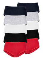  Go In Pack Of 10 High Waist Briefs