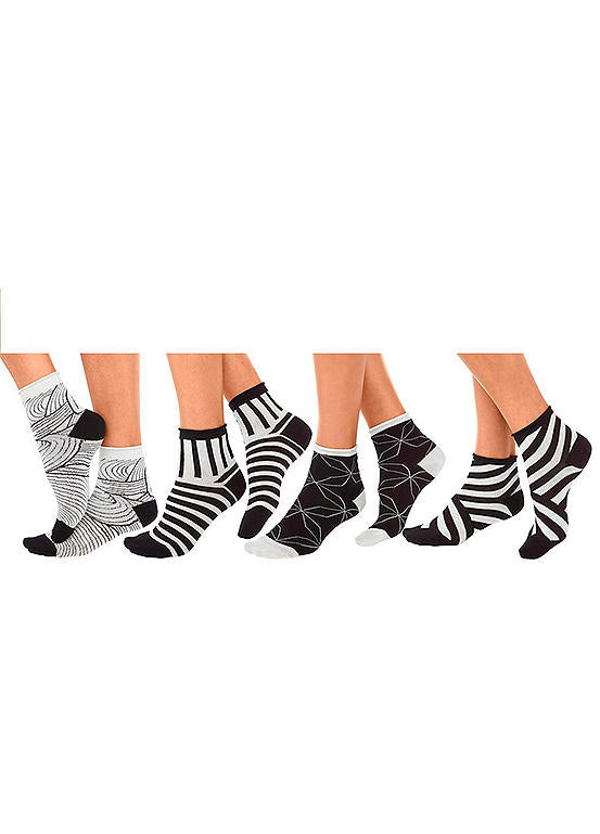  H.I.S Pack Of 4 Short Socks