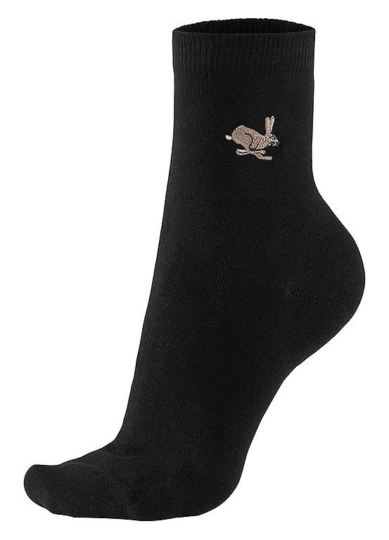  H.I.S Pack Of 5 Embroidered Socks