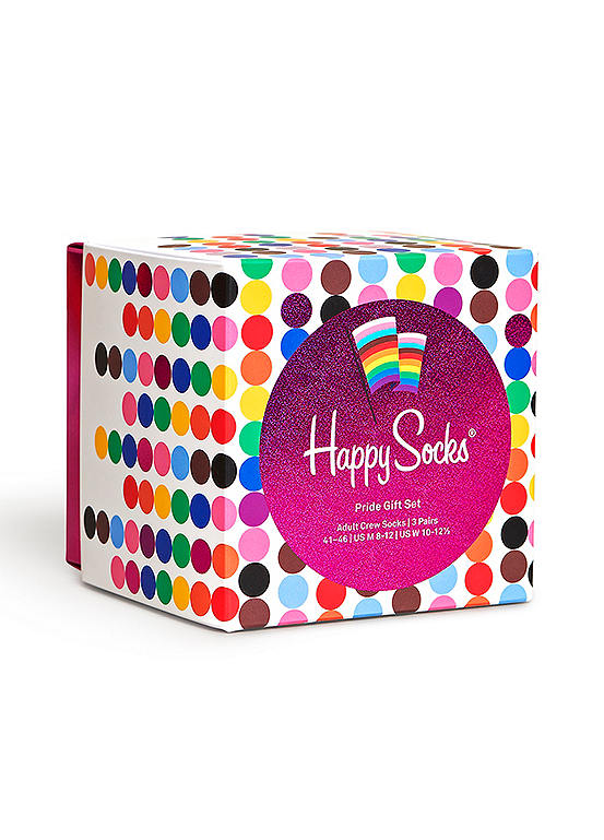  Happy Socks Pack Of 3 Pride Socks Gift Set