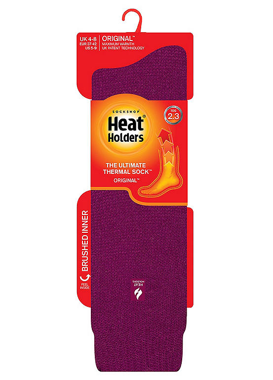  Heat Holders Ladies 1 Pair Core Long - Orchid Socks