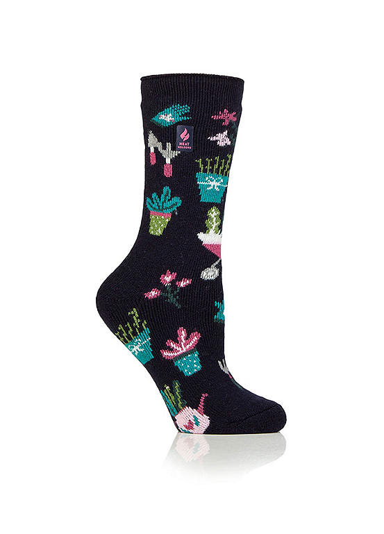  Heat Holders Ladies Green Fingers Lie Hobby Socks