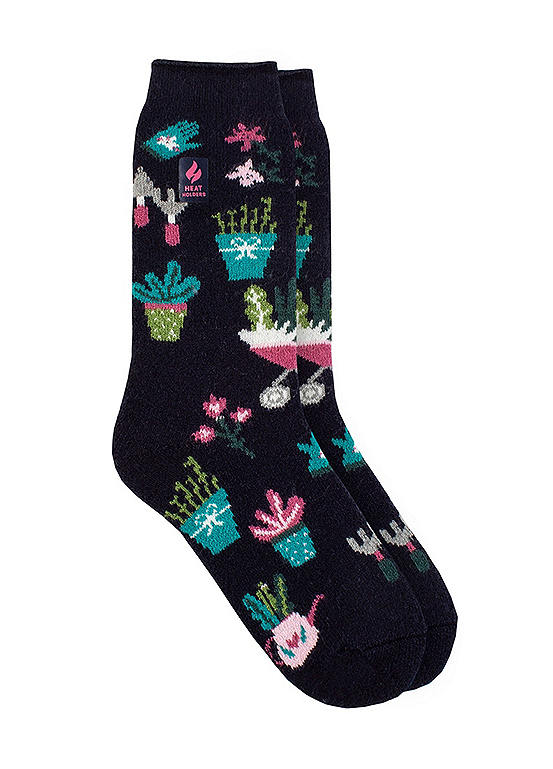  Heat Holders Ladies Green Fingers Lie Hobby Socks