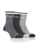  Jeep Ladies 3 Pack Slate/Grey/Cream Perfromance Poly Boot Socks (4-8)