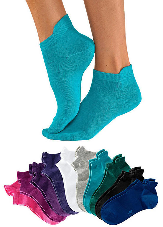  Kangaroos Pack Of 10 Trainer Socks