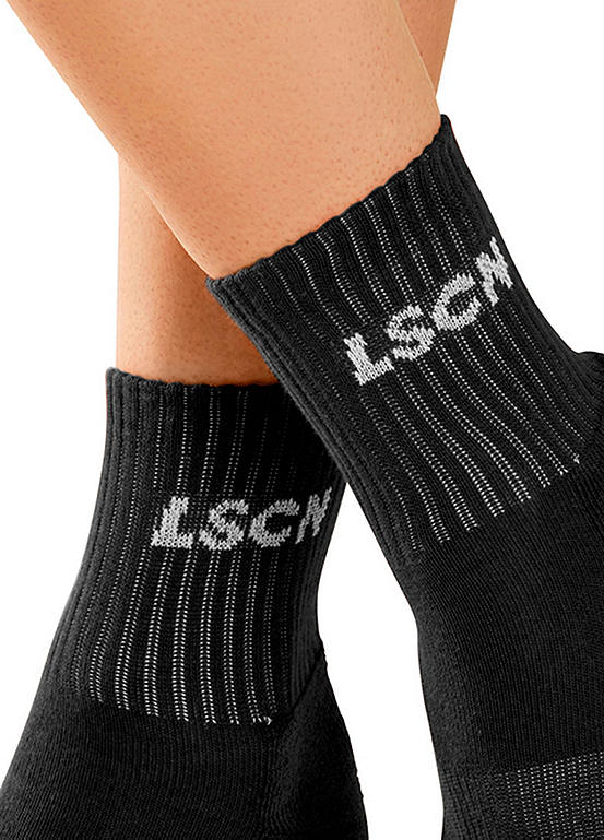  LSCN BY LASCANA Pack Of 2 Tennis Socks With Half Foot Terrycloth