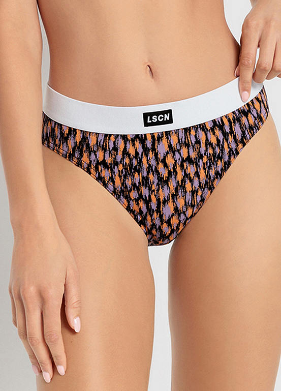  LSCN BY LASCANA Pack Of 3 Wide Logo Cuff Jazz Briefs