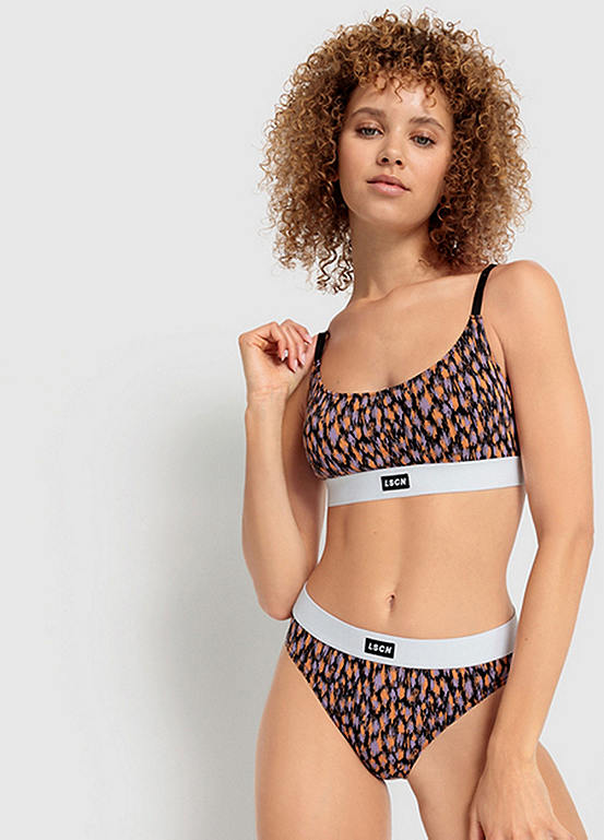  LSCN BY LASCANA Pack Of 3 Wide Logo Cuff Jazz Briefs