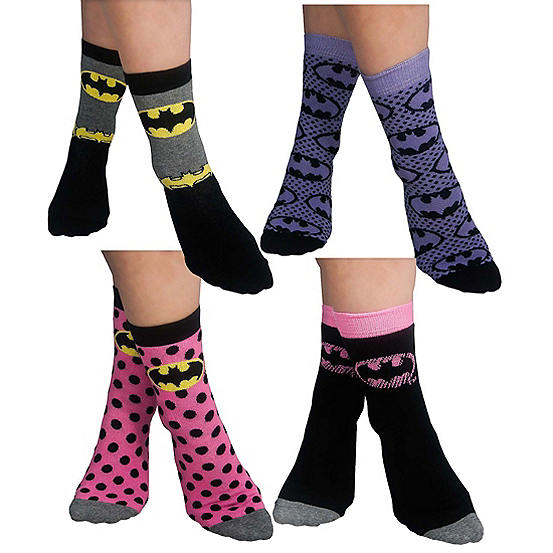  Ladies Batman 4Pack Comfy Sock Gift Set