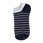  Ladies Pack Of 5 Striped Trainer Socks