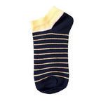  Ladies Pack Of 5 Striped Trainer Socks