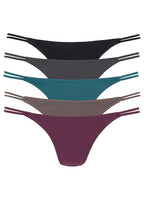  Ladies Pack Of 5 Thongs