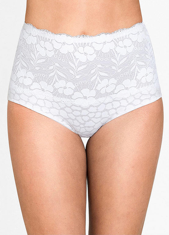  Miss Mary Of Sweden Jacquard & Lace Panty Girdle