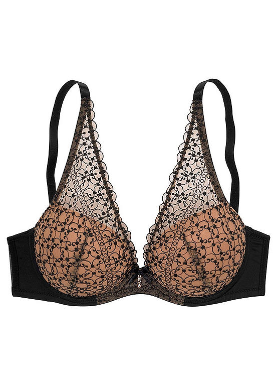 Nuance Lace Embroidered Full Cup Bra