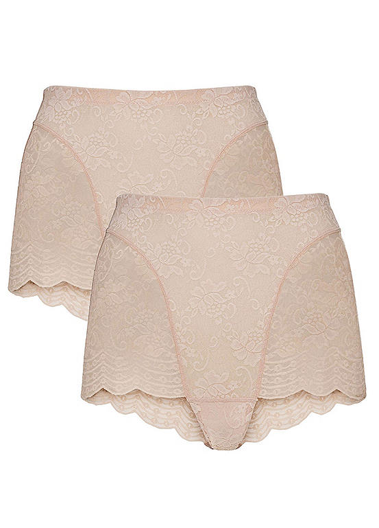  Pack Of 2 Soft Lace Shorties