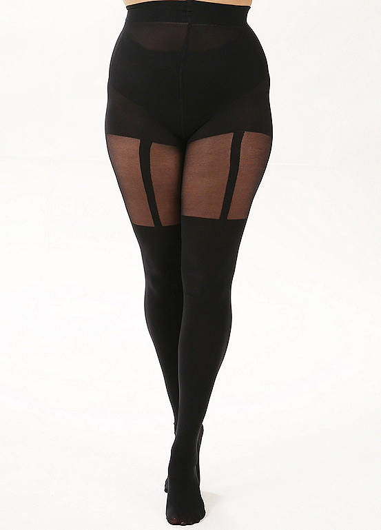  Pamela Mann Curvy Super Stretch Suspender Tights