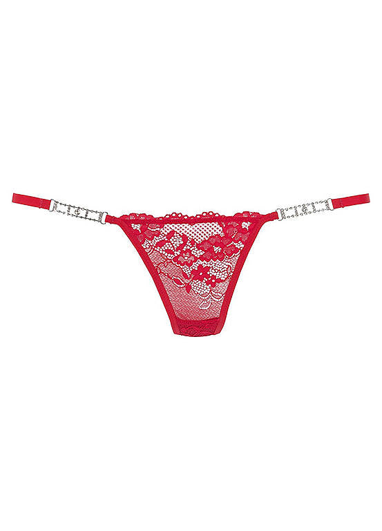  Petite Fleur Gold Lace Thong