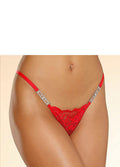  Petite Fleur Gold Lace Thong