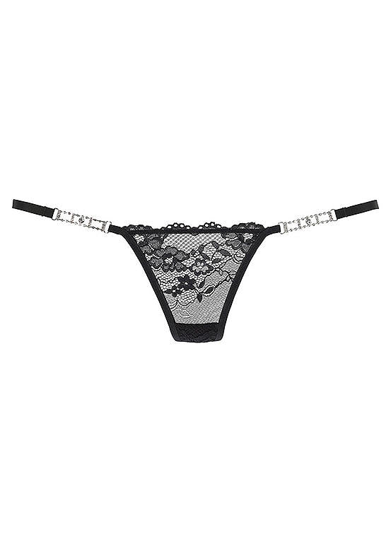  Petite Fleur Gold Lace Thong