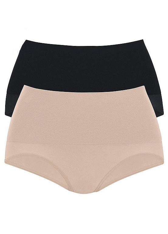  Petite Fleur Pack Of 2 Body Shaping Briefs