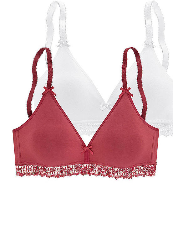 Petite Fleur Pack Of 2 Bralettes