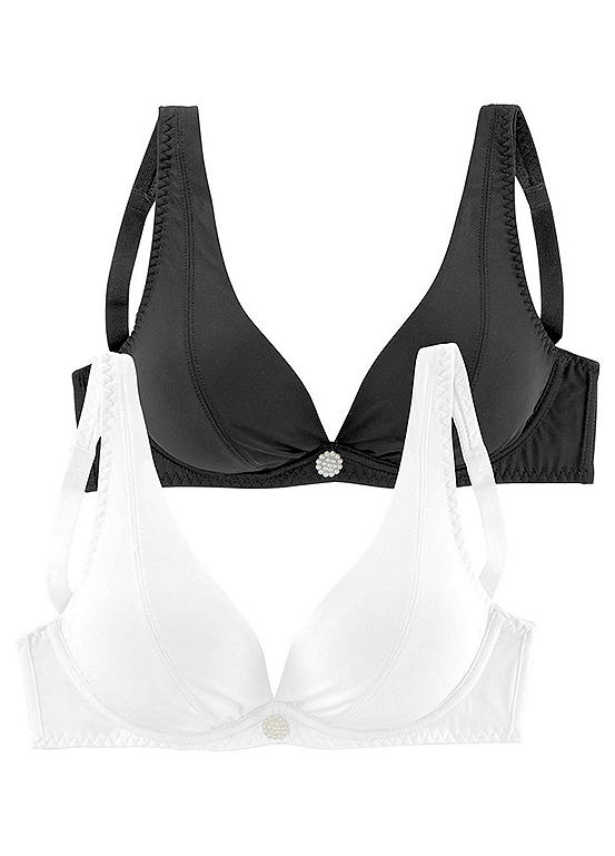  Petite Fleur Pack Of 2 Plunge Bras