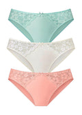  Petite Fleur Pack Of 3 Lace Briefs