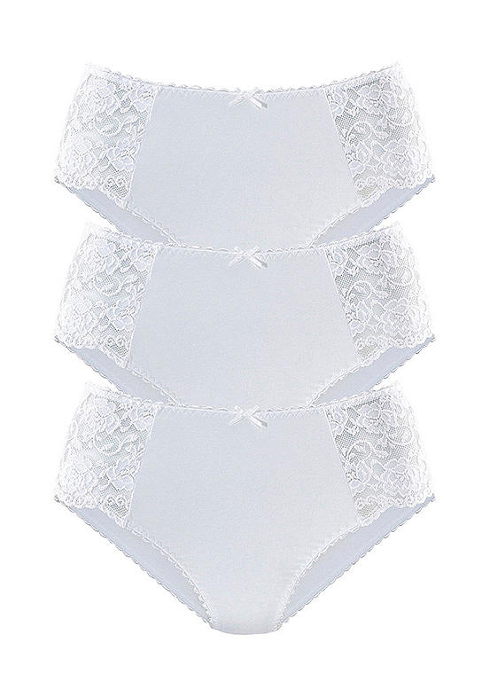 Petite Fleur Pack Of 3 Midi Briefs