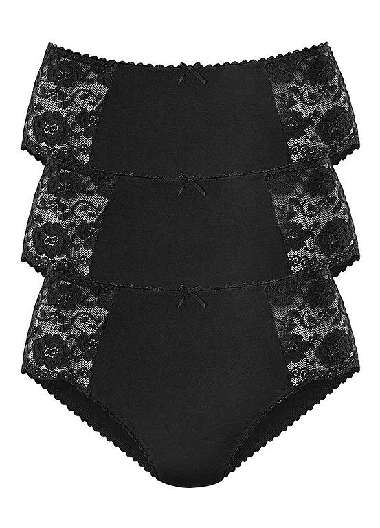  Petite Fleur Pack Of 3 Midi Briefs