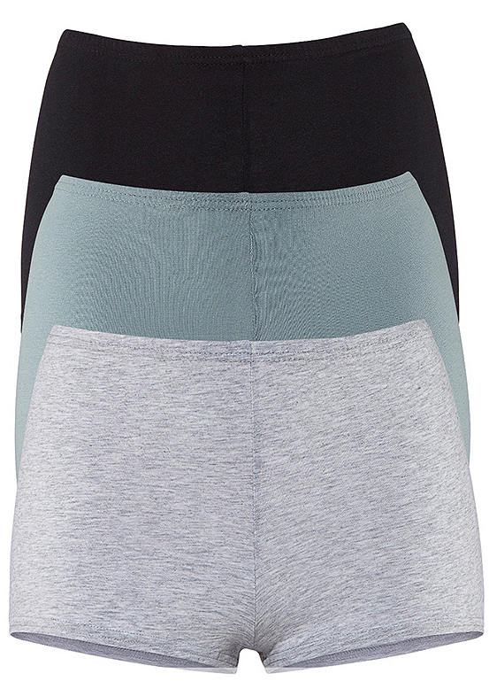  Petite Fleur Pack Of 3 Stretchy Shorts