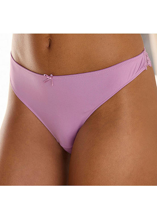  Petite Fleur Pack Of 3 Thongs