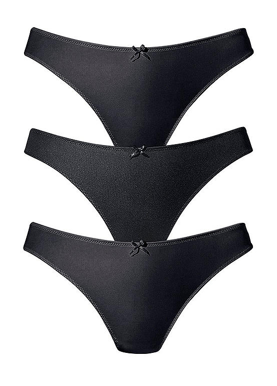  Petite Fleur Pack Of 3 Thongs