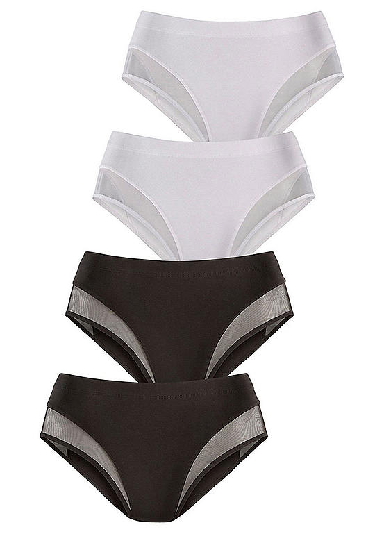  Petite Fleur Pack Of 4 Tummy Tone Forming Briefs