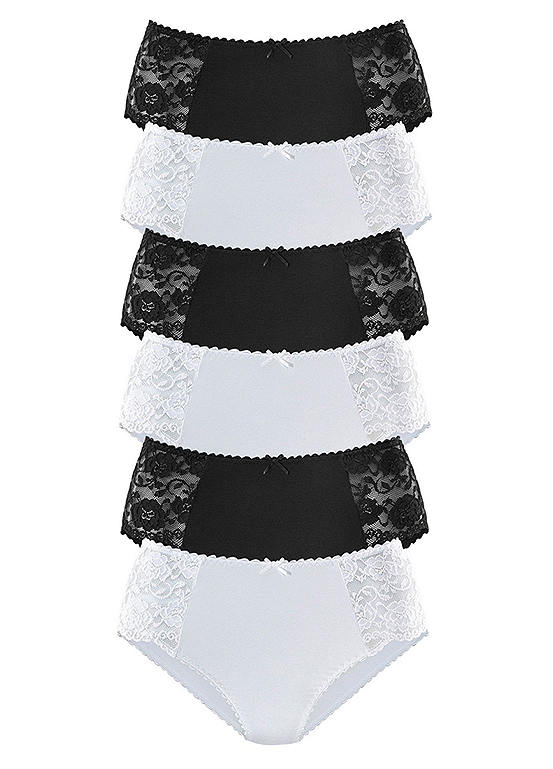  Petite Fleur Pack Of 6 Midi Briefs